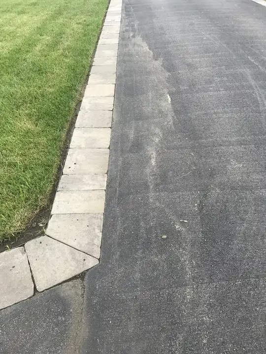 Asphalt Repair Rebuilt Strip Along The Paver Curb Federalsburg Md