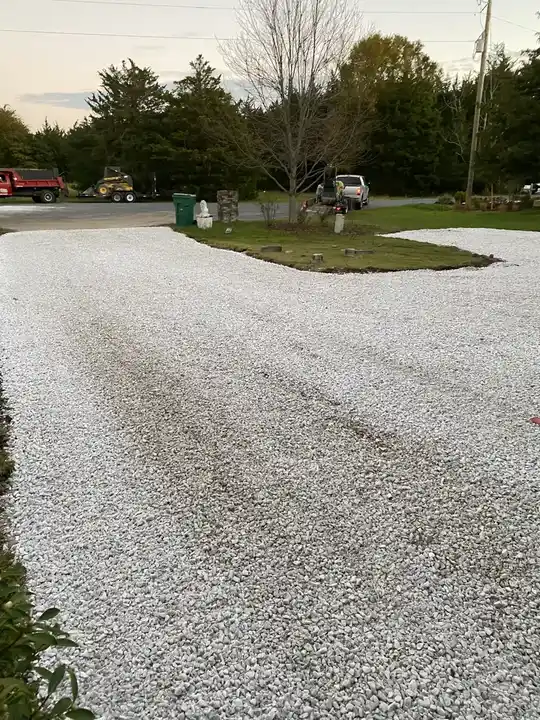 Driveway Grading Wide Stone Drive Graded Smooth Federalsburg Md