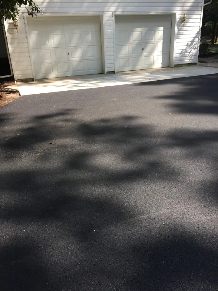Driveway Paving Fresh Black Asphalt At Three Car Garage Federalsburg Md