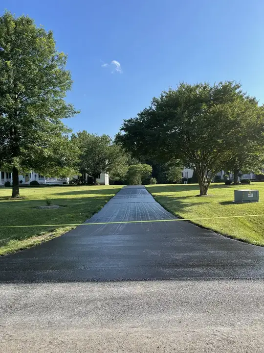 Driveway Paving Long Straight Approach Drive Federalsburg Md