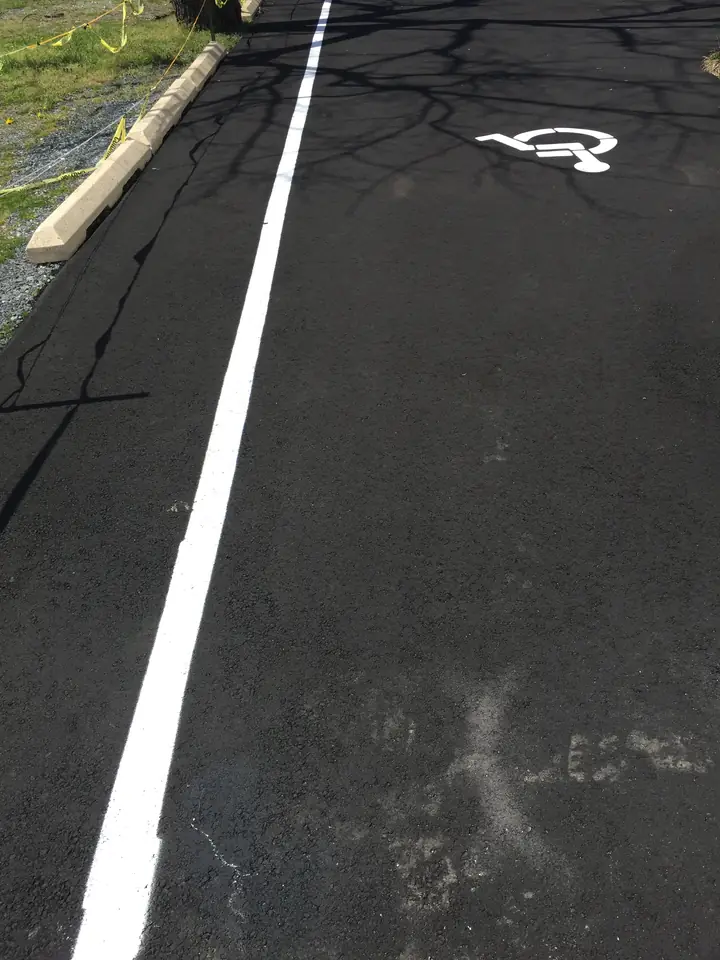 Parking Lot Striping Accessible Aisle And Bay Line Federalsburg Md