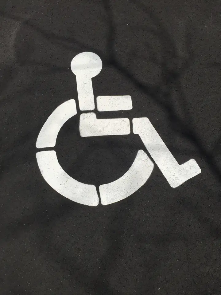 Parking Lot Striping Accessible Bay Symbol Federalsburg Md
