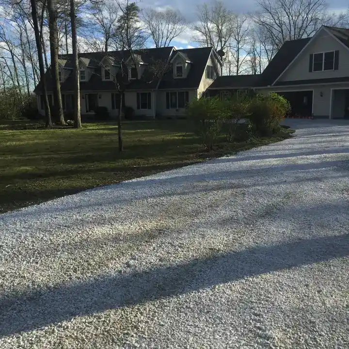 Stone And Gravel Stone Drive Approaching The House Federalsburg Md