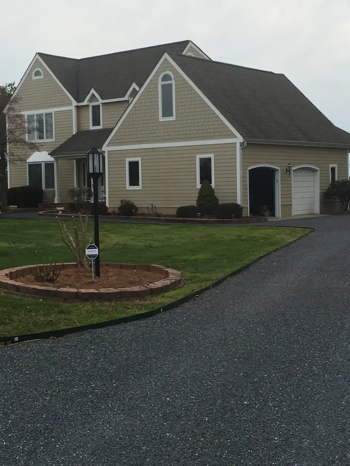 Tar And Chip Grey Chip Drive At Shingled Home Federalsburg Md