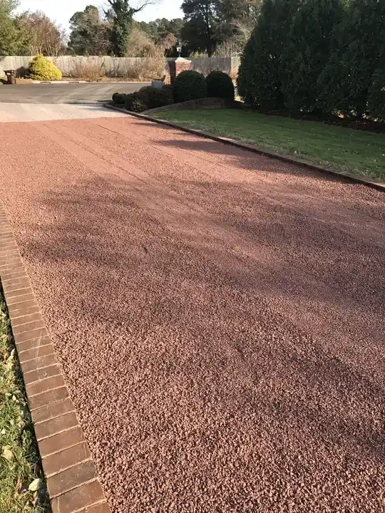 Tar And Chip Red Chip Surface At The Brick Edge Federalsburg Md